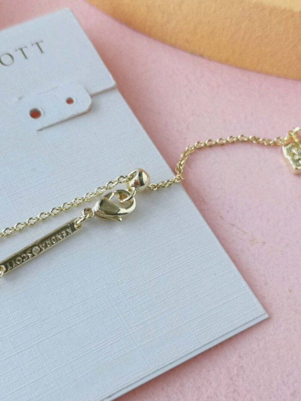 Kendra Scott - Elisa Cat Black Drusy Gold Necklace - NEW - Picture 2 of 3